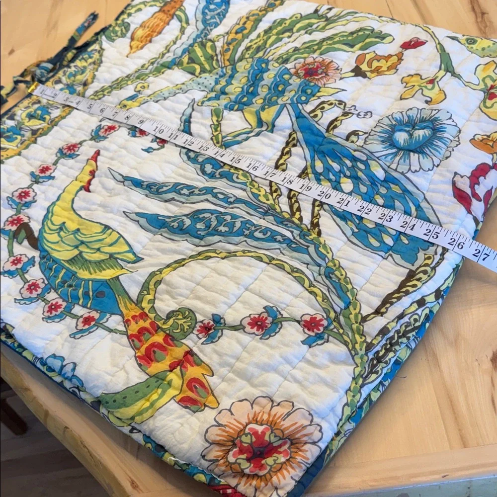 Pottery Barn Rita Bird Euro Shams pillow shams peacocks